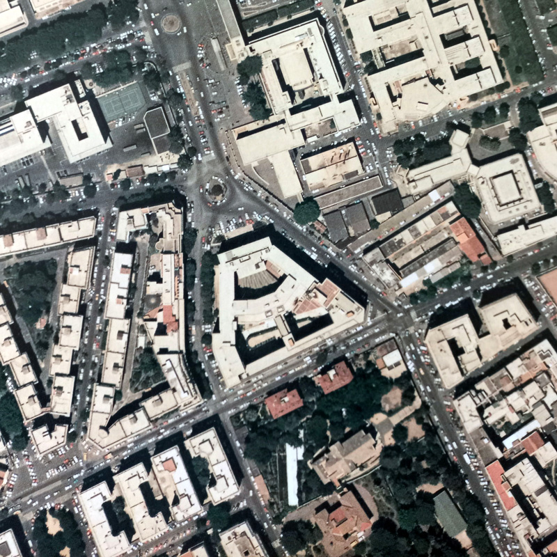 Veduta aerea della Sede Centrale CNR (progetto strategico CNR <em>Roma Capitale</em>)